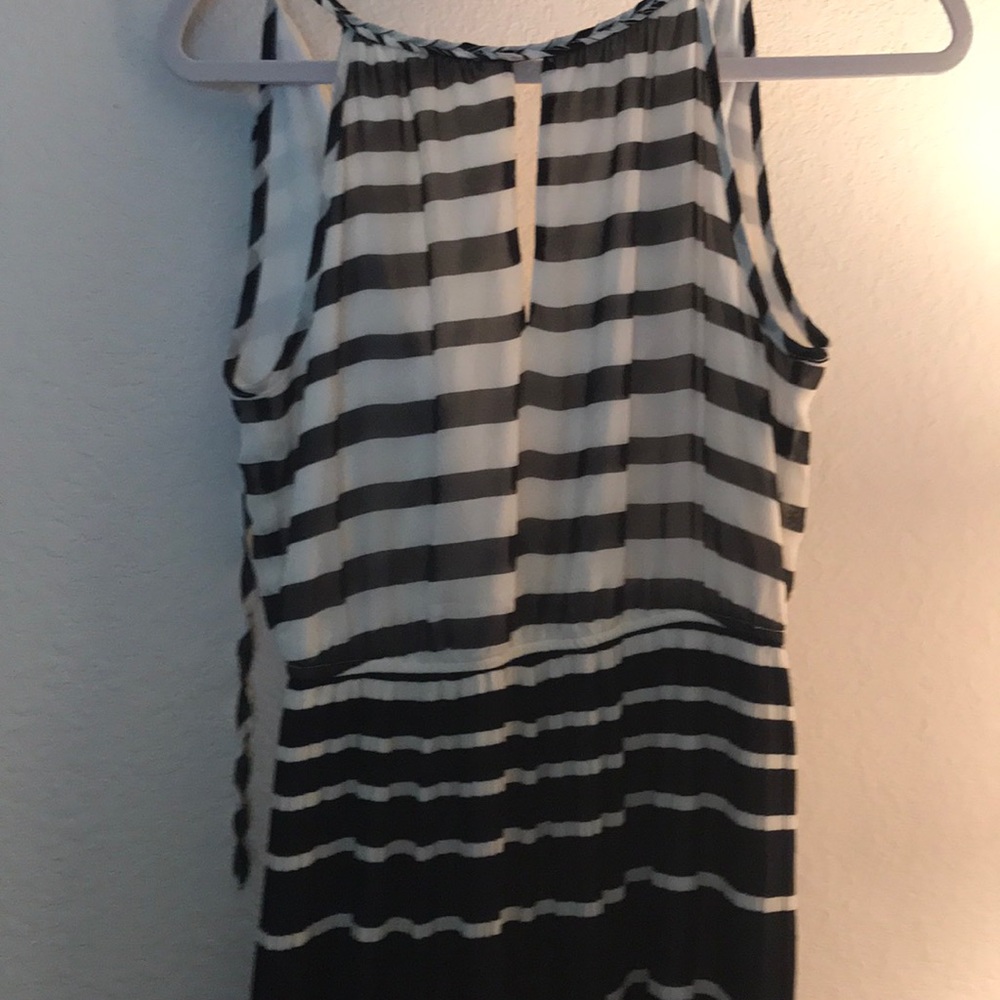 Sleeveless striped dress